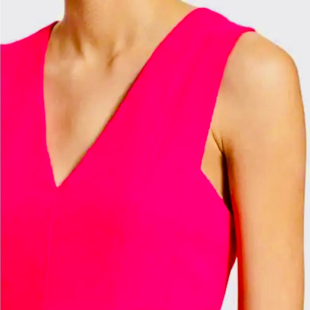 Rebecca Taylor Hot Pink Fit & Flare Mini Dress 4